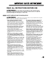 Preview for 5 page of LG WM0642H Series User'S Manual & Installation Instructions