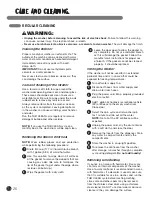 Предварительный просмотр 26 страницы LG WM0642H Series User'S Manual & Installation Instructions