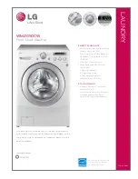 Preview for 1 page of LG WM2050CW Specifications