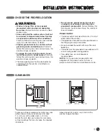 Preview for 9 page of LG WM2140C Series User'S Manual & Installation Instructions