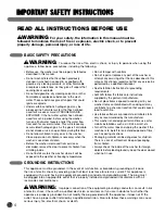 Preview for 4 page of LG WM2455H Series User'S Manual & Installation Instructions