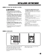 Preview for 9 page of LG WM2901H*A Series User'S Manual & Installation Instructions