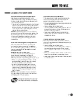 Preview for 17 page of LG WM2901H*A Series User'S Manual & Installation Instructions