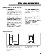 Предварительный просмотр 9 страницы LG WM3001H series User'S Manual & Installation Instructions