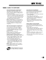 Предварительный просмотр 17 страницы LG WM3001H series User'S Manual & Installation Instructions