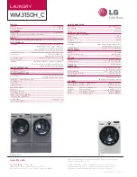 Preview for 2 page of LG WM3150H Series Specifications