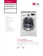 Preview for 1 page of LG WM3455HS Specifications