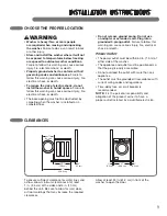 Предварительный просмотр 9 страницы LG WM3987H Series User And Installation Manual