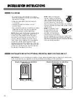 Предварительный просмотр 10 страницы LG WM3987H Series User And Installation Manual