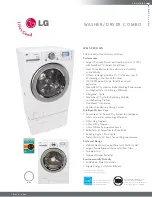 LG WM3988HWA Specification Sheet preview