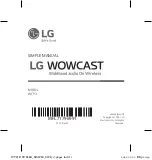 Предварительный просмотр 1 страницы LG Wowcast WTP3 Simple Manual