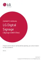 LG WP400 Owner'S Manual preview