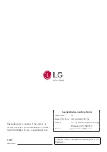 Предварительный просмотр 31 страницы LG WP401 Owner'S Manual