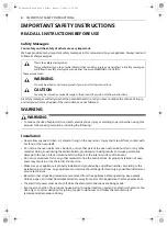 Предварительный просмотр 4 страницы LG WSES4728F Owner'S Manual