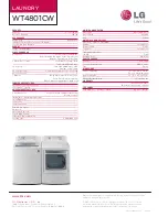 Preview for 2 page of LG WT4801C Specifications