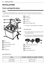 Предварительный просмотр 8 страницы LG WTG9020B Owner'S Manual