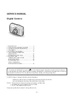 LG X-SHOT LDC-A310 Service Manual preview