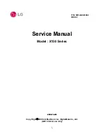 LG X130 Series Service Manual предпросмотр