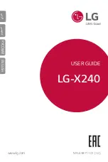 Preview for 1 page of LG X240 User Manual