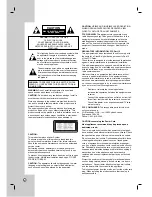 Preview for 2 page of LG XBV713 - XBV 713 - DVD/VCR Installation And Operating Manual, Warranty