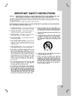 Preview for 3 page of LG XBV713 - XBV 713 - DVD/VCR Installation And Operating Manual, Warranty