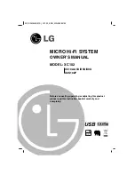 Preview for 1 page of LG XC102 Owner'S Manual