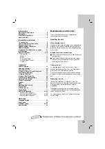 Предварительный просмотр 3 страницы LG XH-TK792TN Owner'S Manual