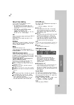 Предварительный просмотр 21 страницы LG XH-TK792TN Owner'S Manual