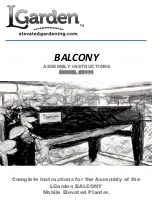 Предварительный просмотр 1 страницы LGarden BALCONY 0111 Assembly Instructions Manual