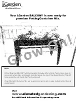 Предварительный просмотр 8 страницы LGarden BALCONY 0111 Assembly Instructions Manual