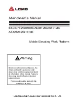 LGMG AS0607E Maintenance Manual preview