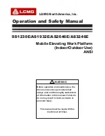 LGMG AS1932E Operation And Safety Manual предпросмотр