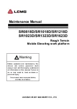 Предварительный просмотр 1 страницы LGMG SR0818D Maintenance Manual