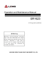 LGMG SR1623 Operation And Maintenance Manual предпросмотр