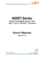 Предварительный просмотр 1 страницы LGX AU957 SERIES User Manual