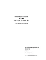 Предварительный просмотр 1 страницы LH Technologies INTELLITRAM Operator'S Manual