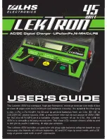 LHS LEKTRON User Manual preview