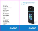 Preview for 1 page of LI-COR LI-180 User Manual