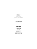 Preview for 2 page of LI-COR LI-250 Instruction Manual