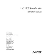 Предварительный просмотр 3 страницы LI-COR LI-3100C Instruction Manual