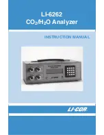 Preview for 1 page of LI-COR li-6262 Instruction Manual