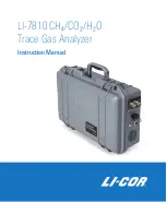 Preview for 1 page of LI-COR LI-7810 Instruction Manual