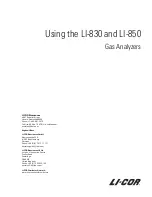 Preview for 3 page of LI-COR LI-830 User Manual