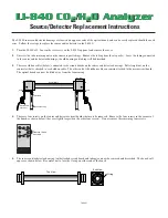 LI-COR LI-840 Replacement Instructions предпросмотр