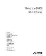 Preview for 3 page of LI-COR LI-870 Using Manual