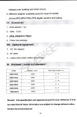 Preview for 7 page of Li-polymer XQSC1203A Instruction Manual