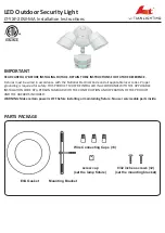 LI-TIAN LIGHTING LT-YXF-20W-MA Installation Instructions preview