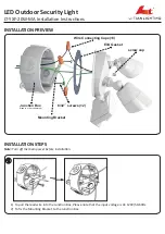 Предварительный просмотр 2 страницы LI-TIAN LIGHTING LT-YXF-20W-MA Installation Instructions