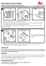 Предварительный просмотр 3 страницы LI-TIAN LIGHTING LT-YXF-20W-MA Installation Instructions