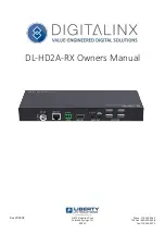 LIBERTY AV SOLUTIONS DigitaLinx DL-HD2A-RX Owner'S Manual preview